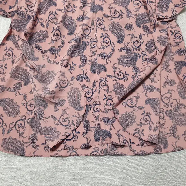[BUNJANG] AAV Paisley Pink Long Dress / AAV 페이즐리 핑크 롱 원피스 프릴 카라 S 여성85