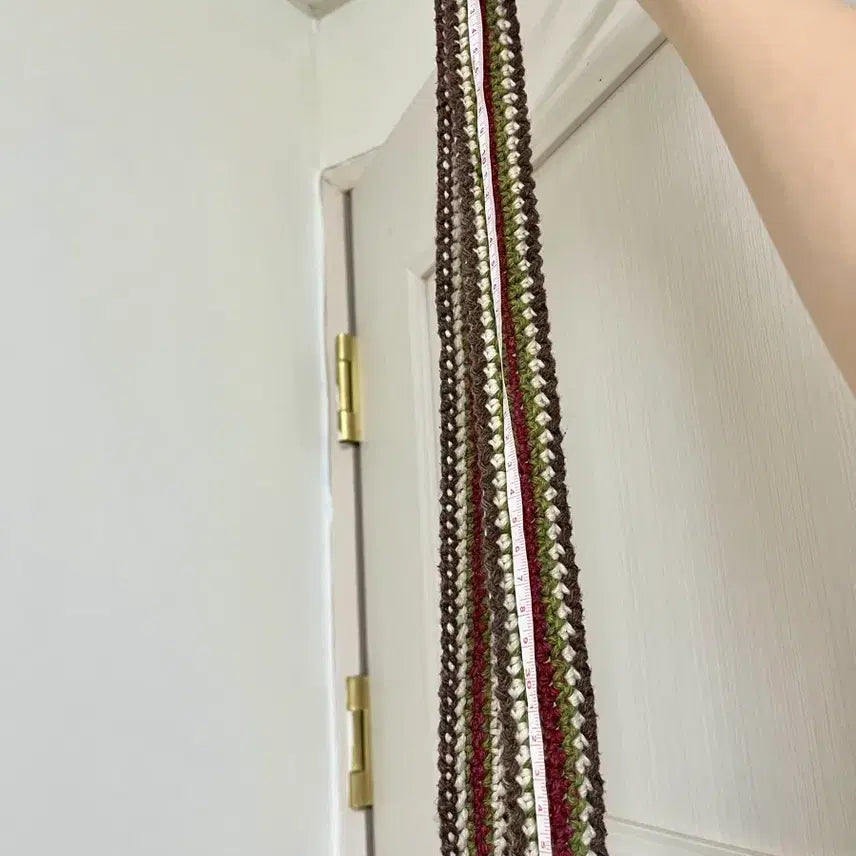[BUNJANG] Handmade Wool 100% Crochet Crossbody Bag / 울100 핸드메이드 모칠라백 크로스백 복조리 가방