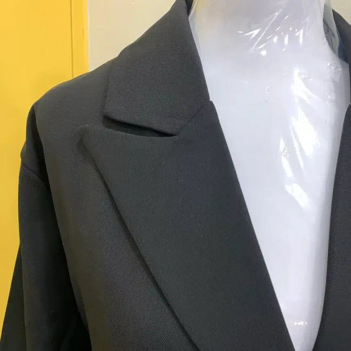 [BUNJANG] Black Double-Button Jacket / 블랙 더블 버튼 자켓