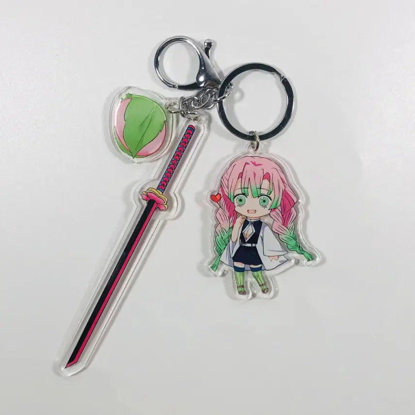[BUNJANG] Demon Slayer: Kimetsu no Yaiba Kisatsutai Nichirin Blade Acrylic Keyring / 귀멸의 칼날 귀살대 일륜도 캐릭터 총출동 신상품 아크릴 키링 열쇠고리