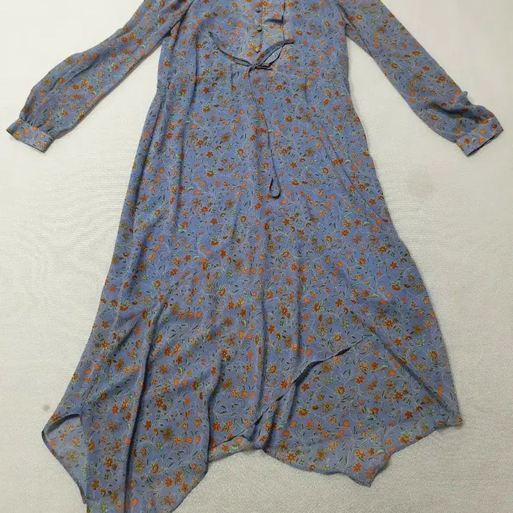 [BUNJANG] AVV COLLECTION Chiffon Floral Asymmetrical Long Dress / AVV COLLECTION 쉬폰 플라워 롱 언발 원피스 여성85