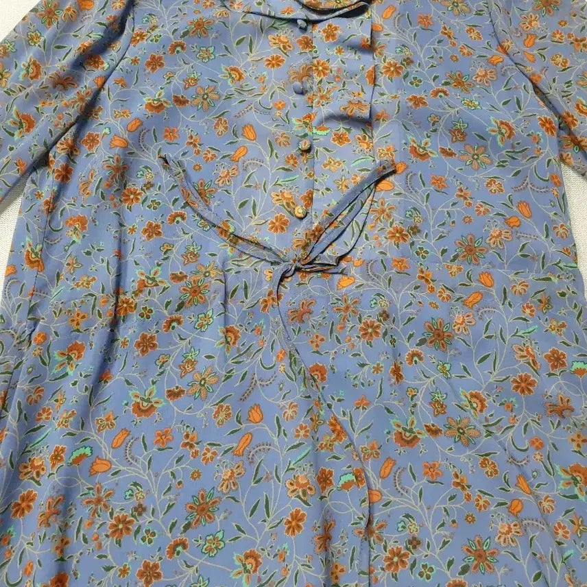 [BUNJANG] AVV COLLECTION Chiffon Floral Asymmetrical Long Dress / AVV COLLECTION 쉬폰 플라워 롱 언발 원피스 여성85