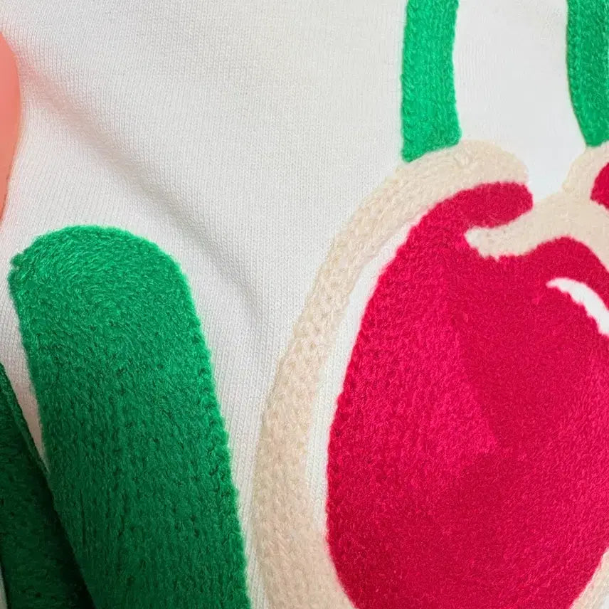 [BUNJANG] Unisex Short Sleeve T-Shirt with Cherry Graphic / 티셔츠 남녀공용