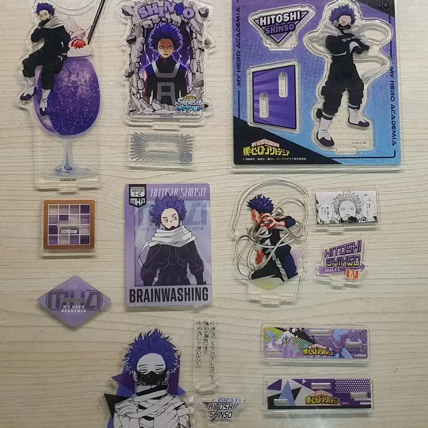 [BUNJANG] My Hero Academia Hitoshi Shinso Acrylic Bundle Set / 나히아 히로아카 신소 히토시 아크릴 일괄 판매
