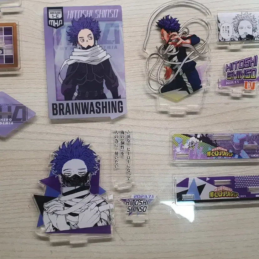 [BUNJANG] My Hero Academia Hitoshi Shinso Acrylic Bundle Set / 나히아 히로아카 신소 히토시 아크릴 일괄 판매