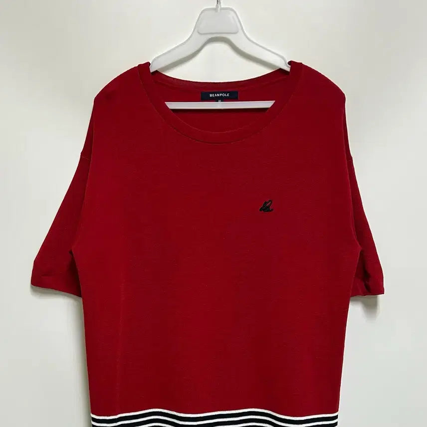 [BUNJANG] Beanpole Ladies Color Block Logo Embroidered Knit Dress / [여자-90]빈폴레이디스 컬러 블록 로고 자수 니트 원피스