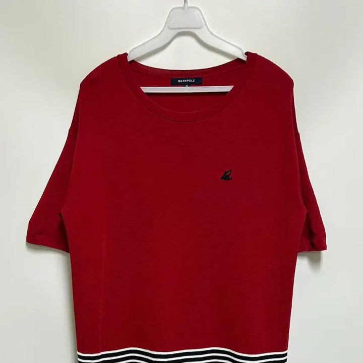 [BUNJANG] Beanpole Ladies Color Block Logo Embroidered Knit Dress / [여자-90]빈폴레이디스 컬러 블록 로고 자수 니트 원피스