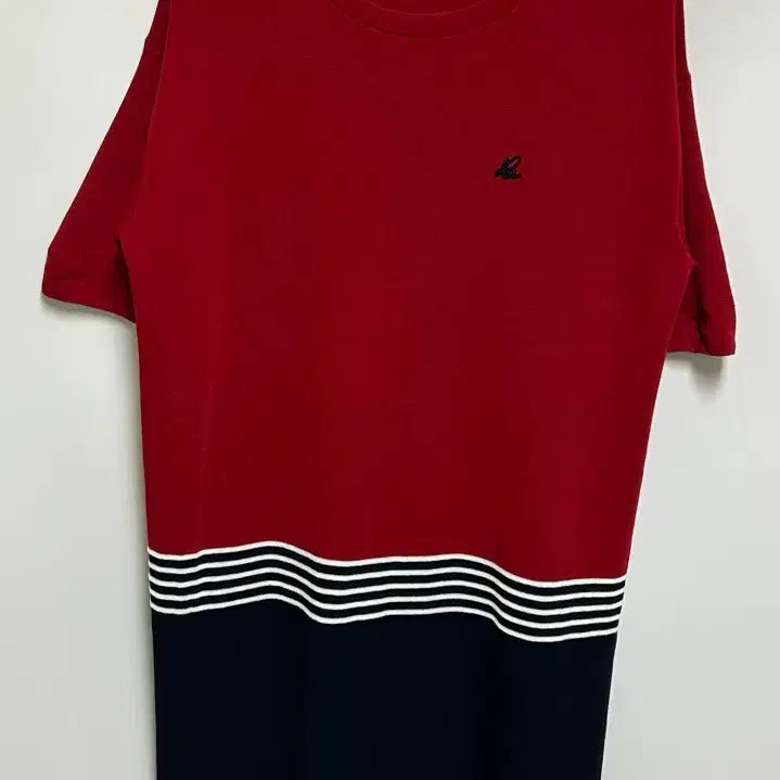 [BUNJANG] Beanpole Ladies Color Block Logo Embroidered Knit Dress / [여자-90]빈폴레이디스 컬러 블록 로고 자수 니트 원피스