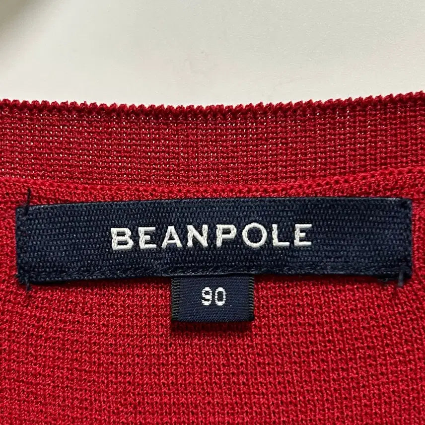 [BUNJANG] Beanpole Ladies Color Block Logo Embroidered Knit Dress / [여자-90]빈폴레이디스 컬러 블록 로고 자수 니트 원피스