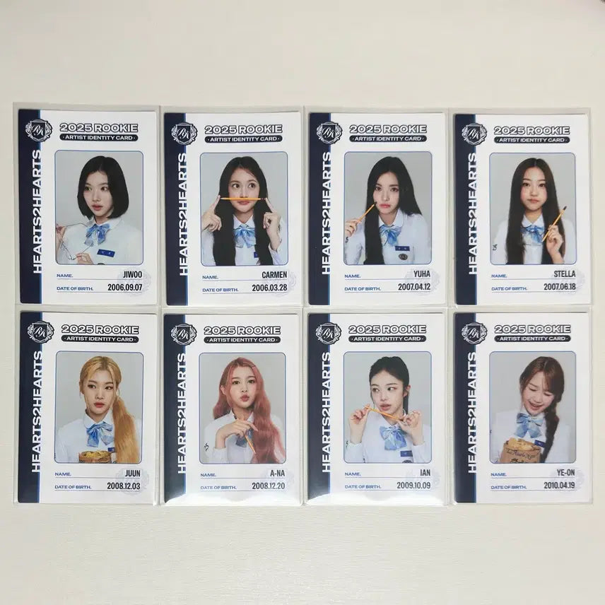 [BUNJANG] Tereka Heart to Heart Student ID 8-Piece Set / 테레카 하투하 학생증 8장 풀셋