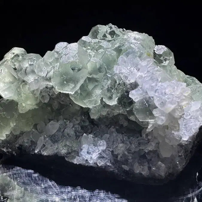 [BUNJANG] Green Fluorite and Quartz Symbiosis / 그린 플루오라이트 &amp; 수정 공생 (Fluorite)