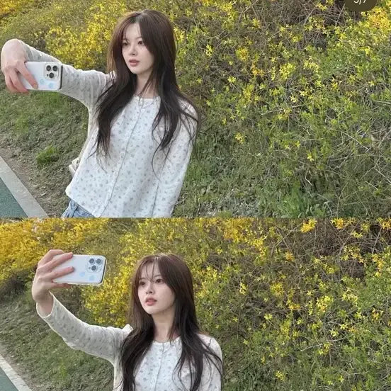 [BUNJANG] Thursday Island Han Suah Floral Cardigan S / 써스데이 아일랜드 Thursday Island 한수아 꽃무늬 가디건 S