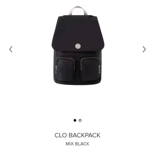 [BUNJANG] Minitmute CLO Backpack - Mix Black / 미닛뮤트 CLO BACKPACK 클로 백팩 - 믹스 블랙