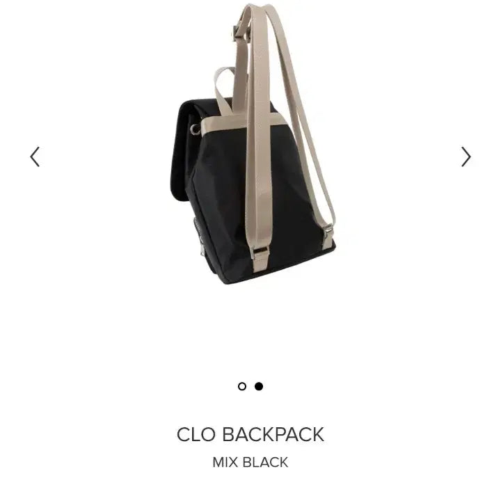 [BUNJANG] Minitmute CLO Backpack - Mix Black / 미닛뮤트 CLO BACKPACK 클로 백팩 - 믹스 블랙