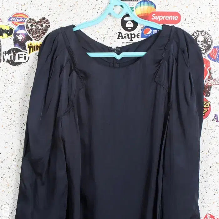 [BUNJANG] SJ Rayon 100% Blouse / 여성66/ 한섬 SJ 레이온100 블라우스 NV 4-1