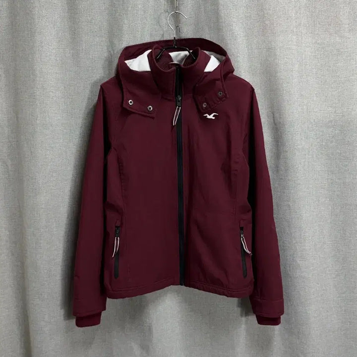 [SOLD OUT] [M] 홀리스터 버건디 후드 기모 바람막이 자켓