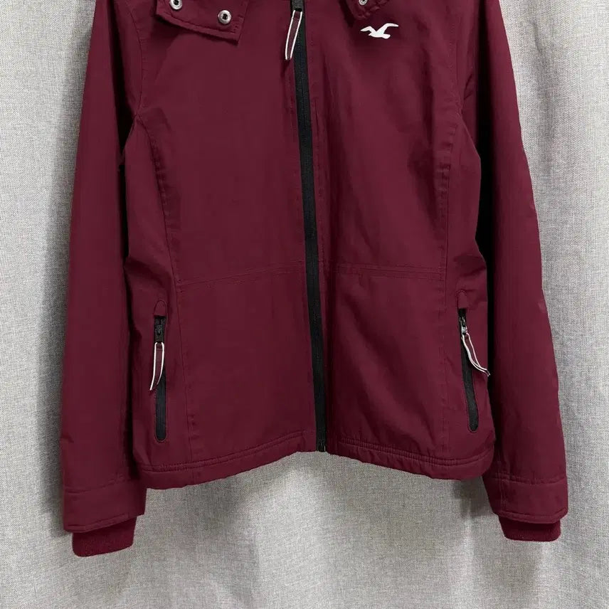 [SOLD OUT] [M] 홀리스터 버건디 후드 기모 바람막이 자켓