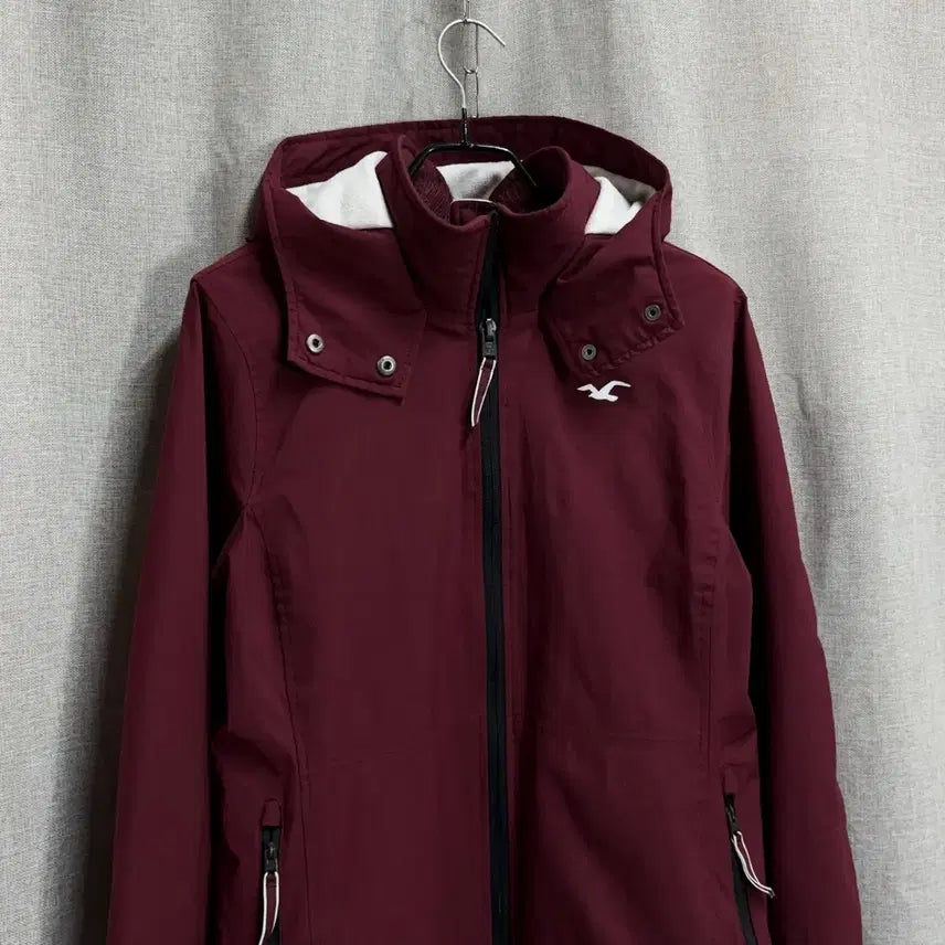 [SOLD OUT] [M] 홀리스터 버건디 후드 기모 바람막이 자켓