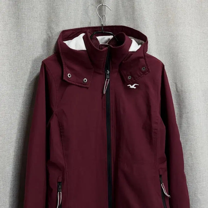 [SOLD OUT] [M] 홀리스터 버건디 후드 기모 바람막이 자켓