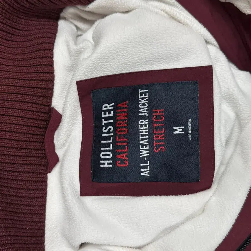 [SOLD OUT] [M] 홀리스터 버건디 후드 기모 바람막이 자켓