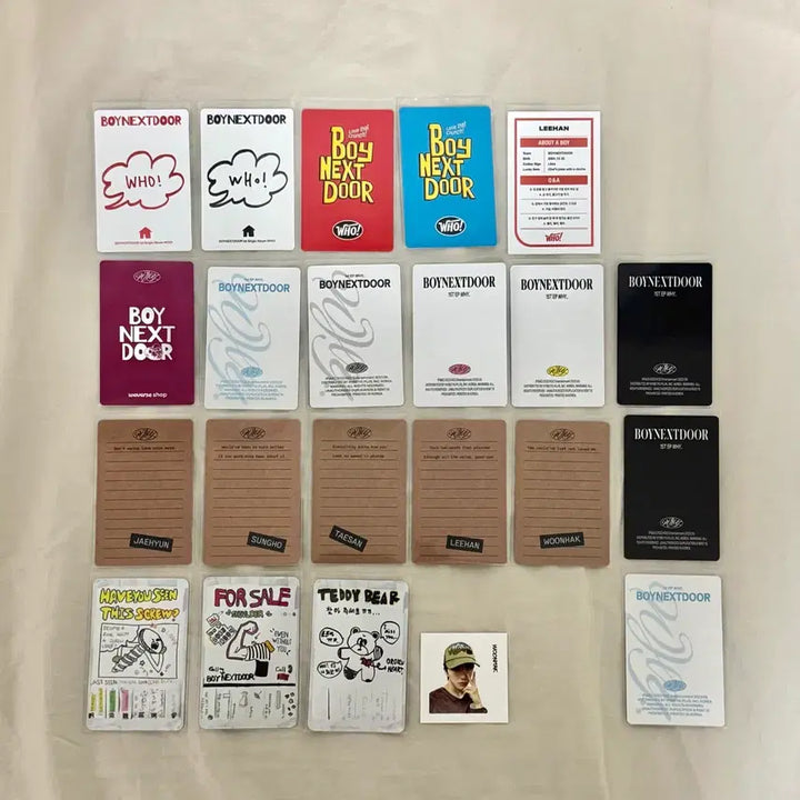 [BUNJANG] BOYNEXTDOOR Photocard Bundle Set / 보넥도 포카 일괄 양도 보이넥스트도어 탈덕 처분 띠부씰 공방포카