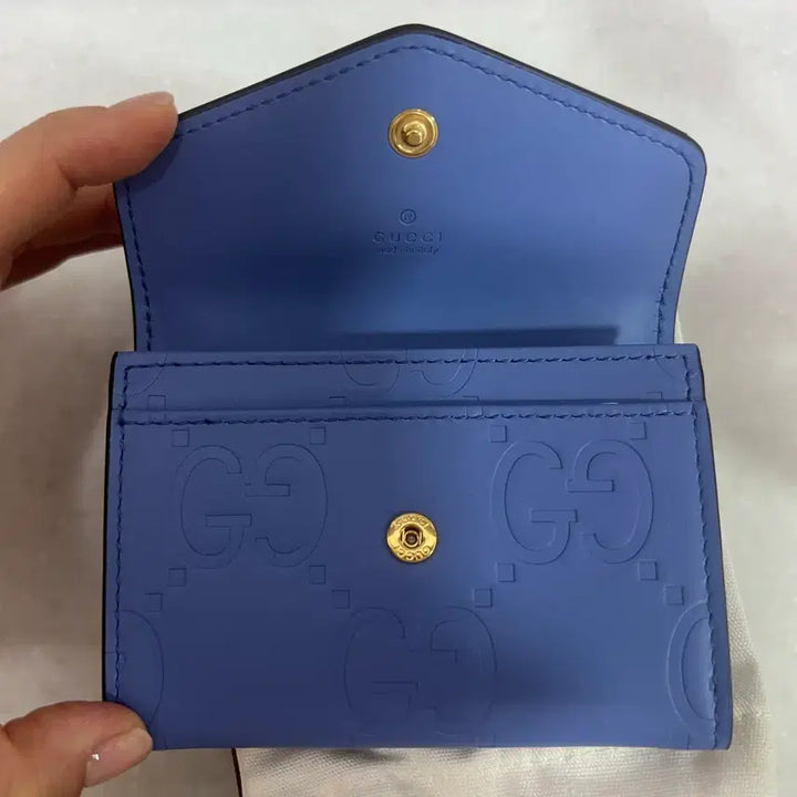 [SOLD OUT] 구찌 점보 GG 엠보스 블루