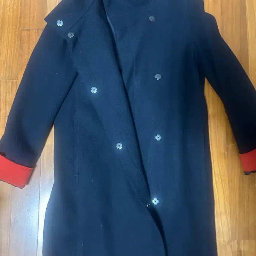 [BUNJANG] Tommy Hilfiger Navy Wool Coat / 타미힐피거 네이비 모직 코트