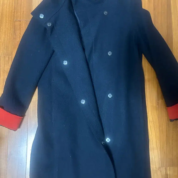 [BUNJANG] Tommy Hilfiger Navy Wool Coat / 타미힐피거 네이비 모직 코트