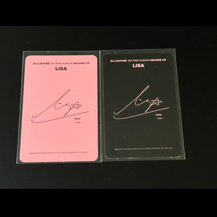 [BUNJANG] BLACKPINK Lisa Square Up Photocard / 블랙핑크 리사 스퀘어 업 포토카드 2장