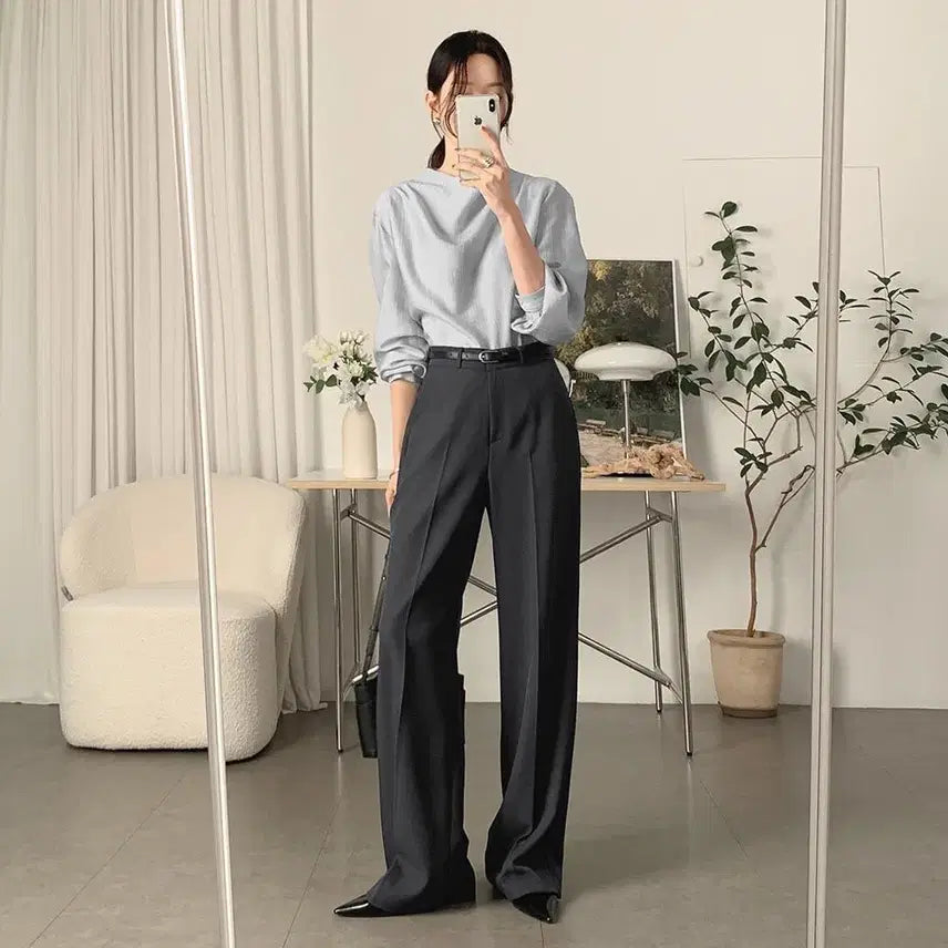 [BUNJANG] Sasaek Erne Charcoal Slacks / 사색 에르네 슬랙스 챠콜
