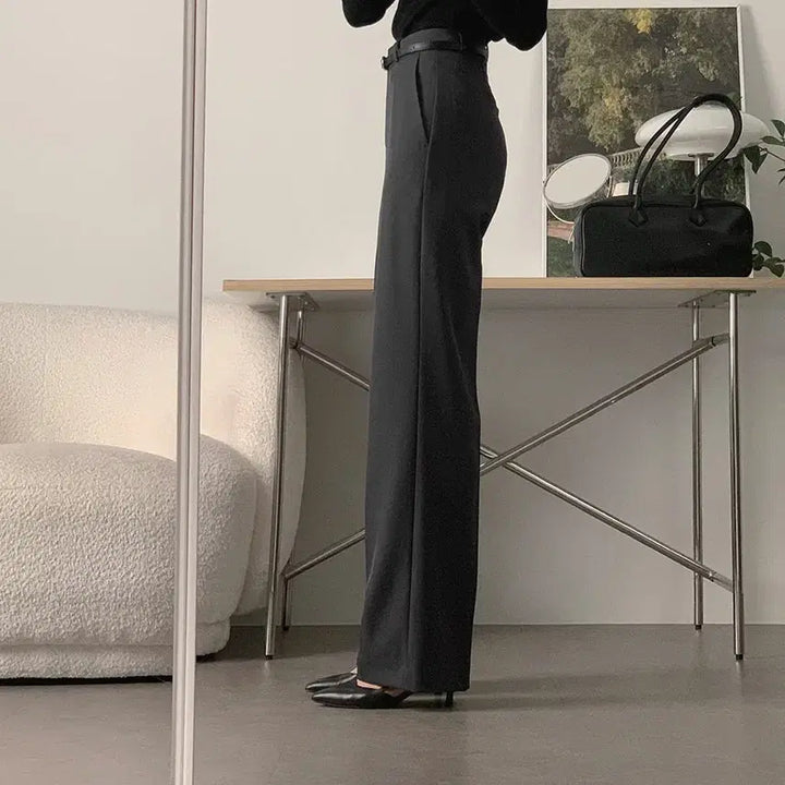 [BUNJANG] Sasaek Erne Charcoal Slacks / 사색 에르네 슬랙스 챠콜