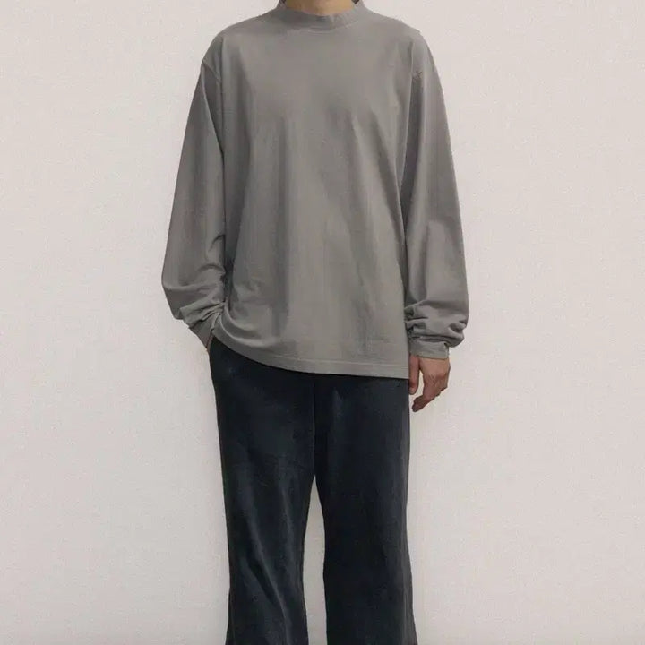 [BUNJANG] YZY GAP Long Sleeve T-shirt Light Gray / 이지갭 롱슬리브 긴팔티 라이트그레이