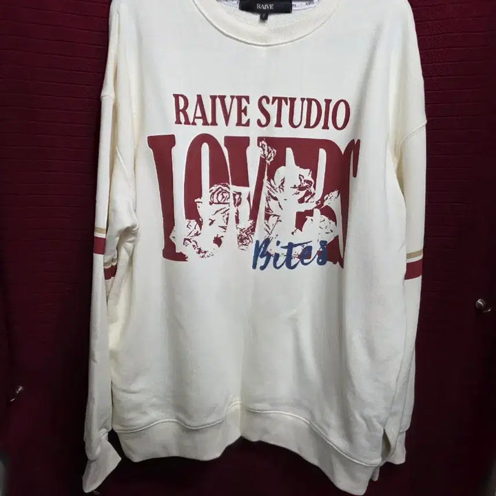 [BUNJANG] RAIVE STUDIO Ivory Sweatshirt / RAIVE STUDIO 아이보리 맨투맨 티셔츠