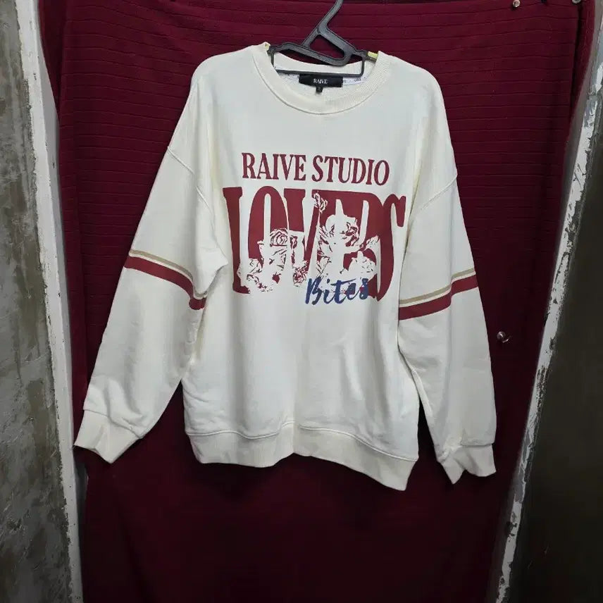 [BUNJANG] RAIVE STUDIO Ivory Sweatshirt / RAIVE STUDIO 아이보리 맨투맨 티셔츠