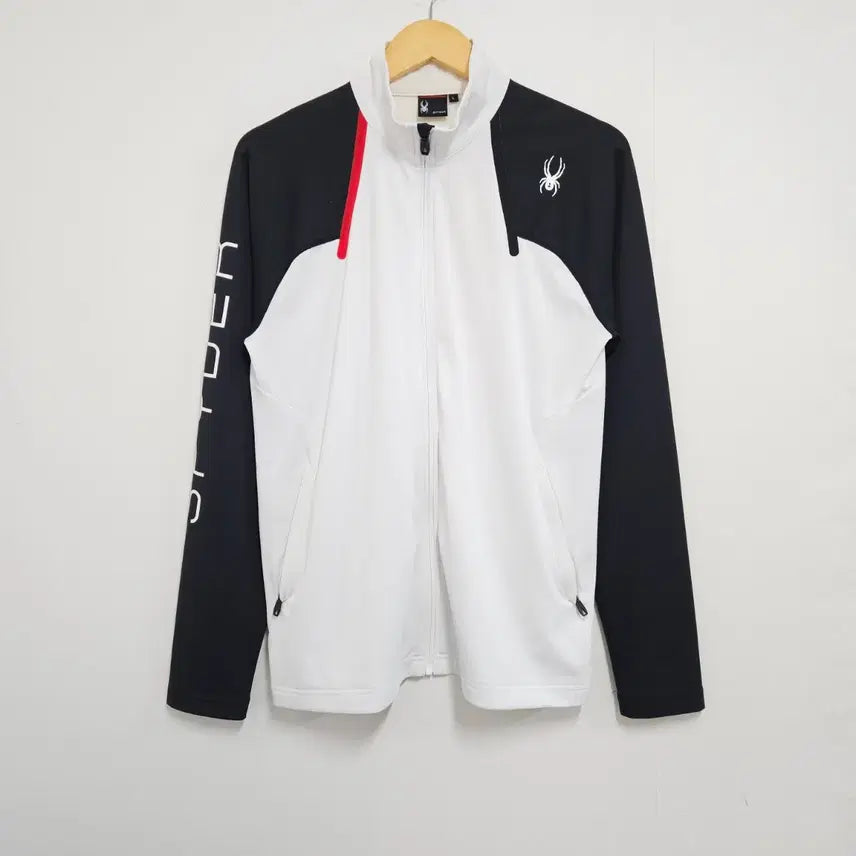 [BUNJANG] L 100 Spider Black White Track Top Jersey / L 100 스파이더 블랙 화이트 트랙탑 져지