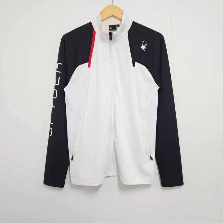 [BUNJANG] L 100 Spider Black White Track Top Jersey / L 100 스파이더 블랙 화이트 트랙탑 져지