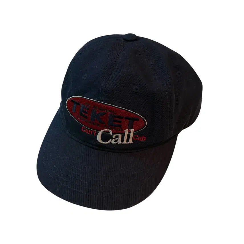 [BUNJANG] Teket Embroidered Logo Ball Cap Navy / Teket 테켓 자수로고 볼캡 네이비