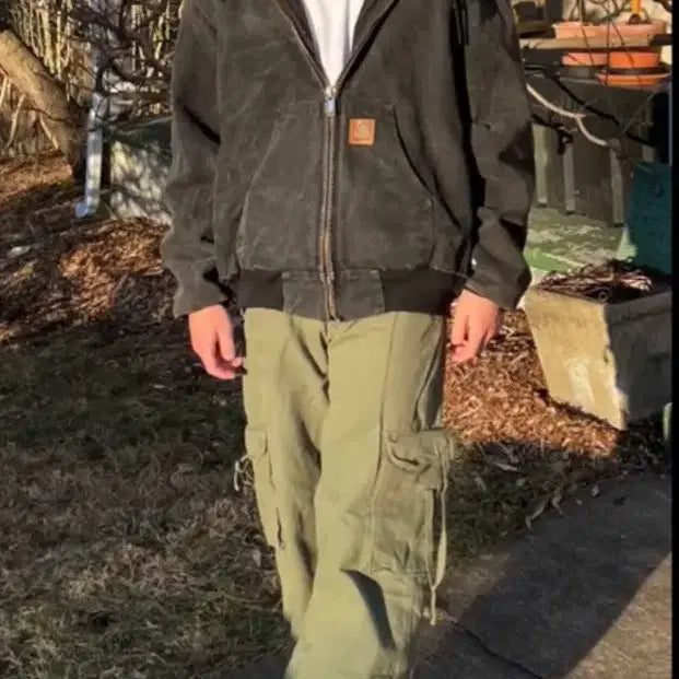 [BUNJANG] Carhartt J130 Duck Active Hooded Jacket (XL) / (XL) 칼하트 덕 액티브 후드자켓 J130 BLK 블랙