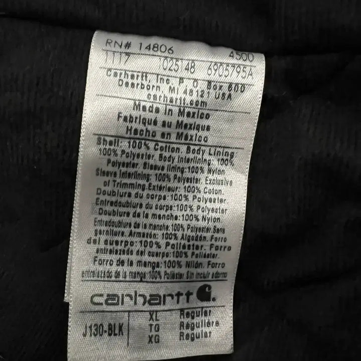 [BUNJANG] Carhartt J130 Duck Active Hooded Jacket (XL) / (XL) 칼하트 덕 액티브 후드자켓 J130 BLK 블랙
