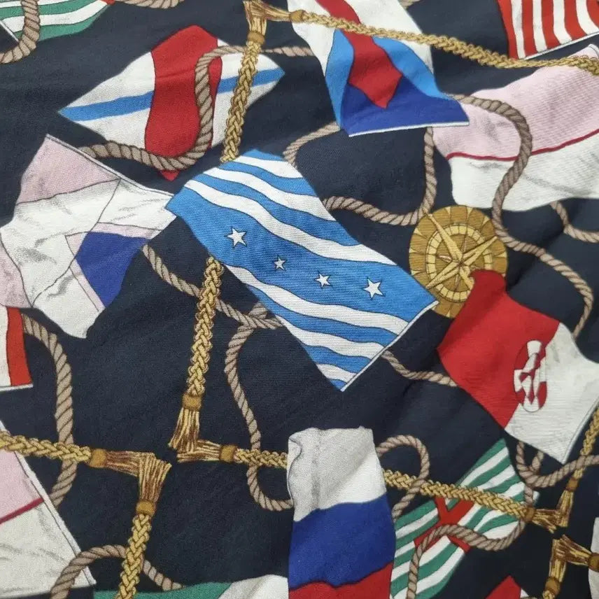 [BUNJANG] Sandro National Flag Pattern Midi Dress / 산드로 국기원피스