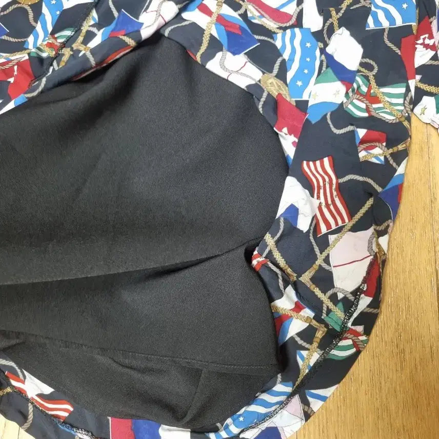 [BUNJANG] Sandro National Flag Pattern Midi Dress / 산드로 국기원피스