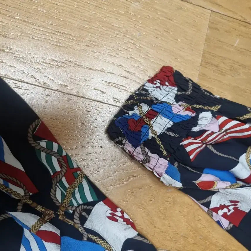 [BUNJANG] Sandro National Flag Pattern Midi Dress / 산드로 국기원피스