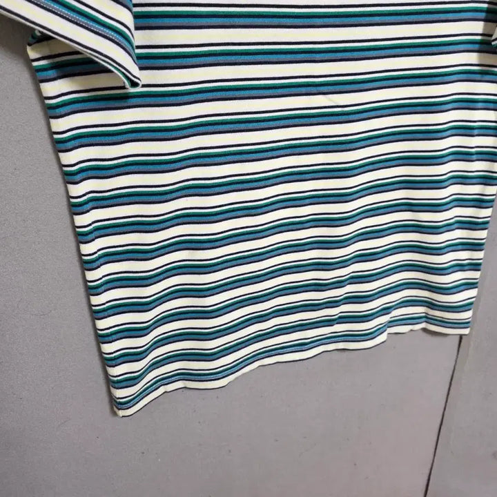 [BUNJANG] Theory Striped Round T-shirt / 띠어리 줄무늬 라운드 티셔츠 M  n3156