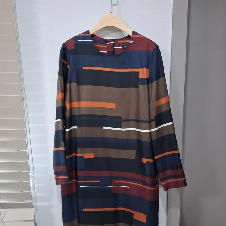 [BUNJANG] Theory Silk Geometric Pattern Dress / 띠어리(Theory)정품실크100% 기아 패턴 원피스4(55)