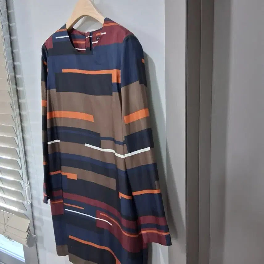 [BUNJANG] Theory Silk Geometric Pattern Dress / 띠어리(Theory)정품실크100% 기아 패턴 원피스4(55)