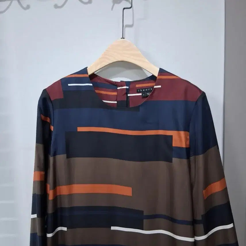 [BUNJANG] Theory Silk Geometric Pattern Dress / 띠어리(Theory)정품실크100% 기아 패턴 원피스4(55)