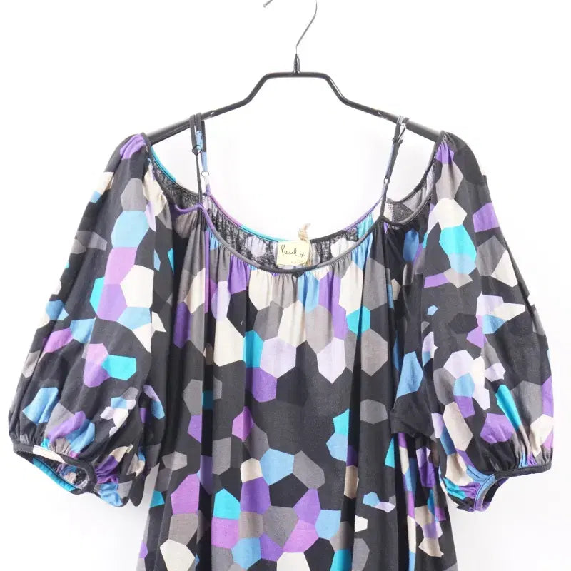 [BUNJANG] PAUL SMITH Honeycomb Off-Shoulder Mini Dress / PAUL SMITH 폴스미스 벌룬 오프숄더원피스 튜닉 미니원피스 C303