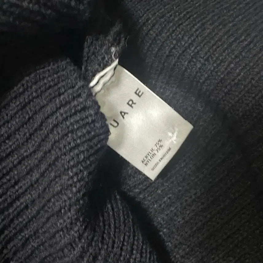 [BUNJANG] Soare Black Waffle Knit Sweater / (L) 수아레 블랙 와플 니트