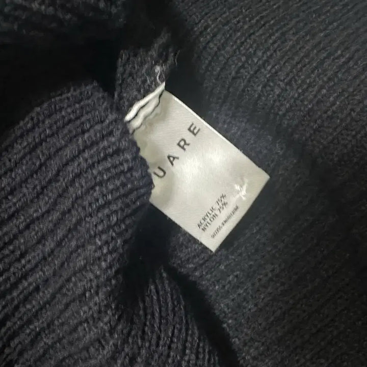 [BUNJANG] Soare Black Waffle Knit Sweater / (L) 수아레 블랙 와플 니트