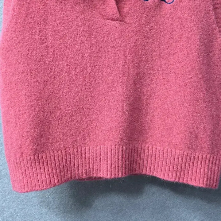 [BUNJANG] 8 Seconds Pink Collar Knit Vest / 미사용)  에잇컨솁 핑크  카라 니트 베스트